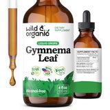 Wild & Organic frasco frontal mostrando la etiqueta clara y contenido