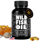 Wild Foods frontal del envase mostrando 60 cápsulas y beneficios claros