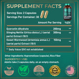 WILD FUEL ingredientes naturales quercetina, ortiga y artemisia con efecto equilibrante