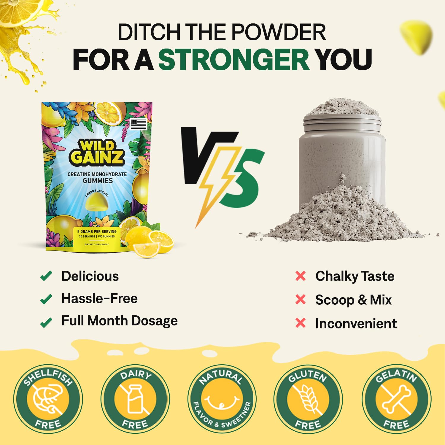 WILD GAINZ etiqueta nutricional clara evidencia transparencia