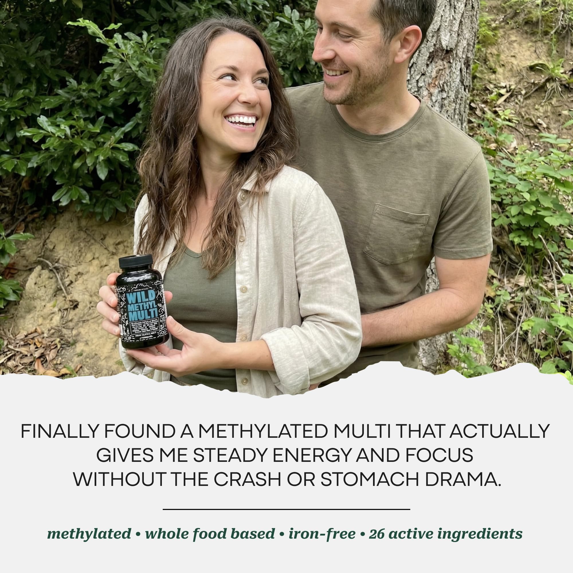 Wild Foods etiqueta nutricional con cantidades por porción claras