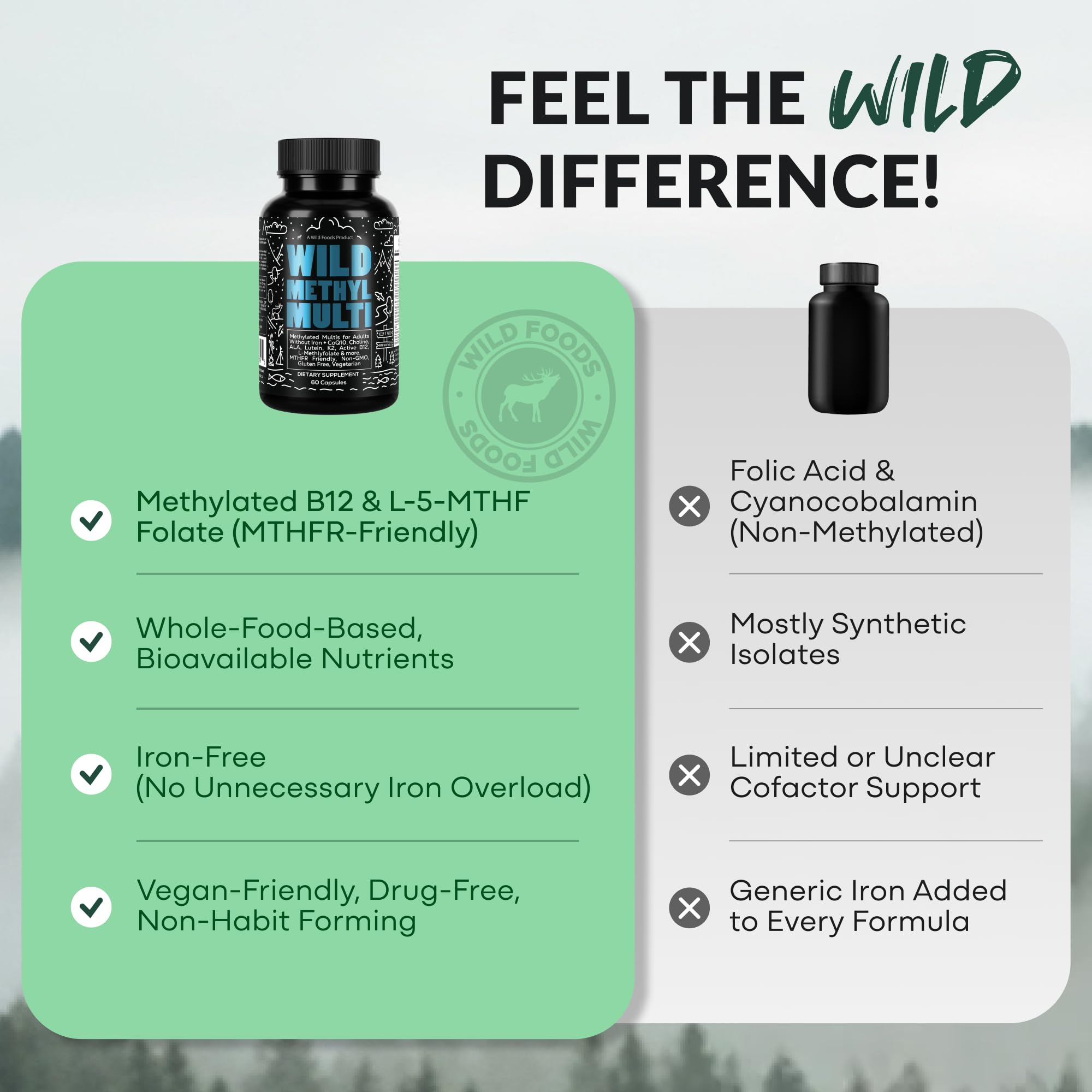 Wild Foods sello de calidad "Made in USA" y control de fabricación