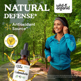 Wild & Organic primer plano de la textura de la tintura y glicerina vegetal