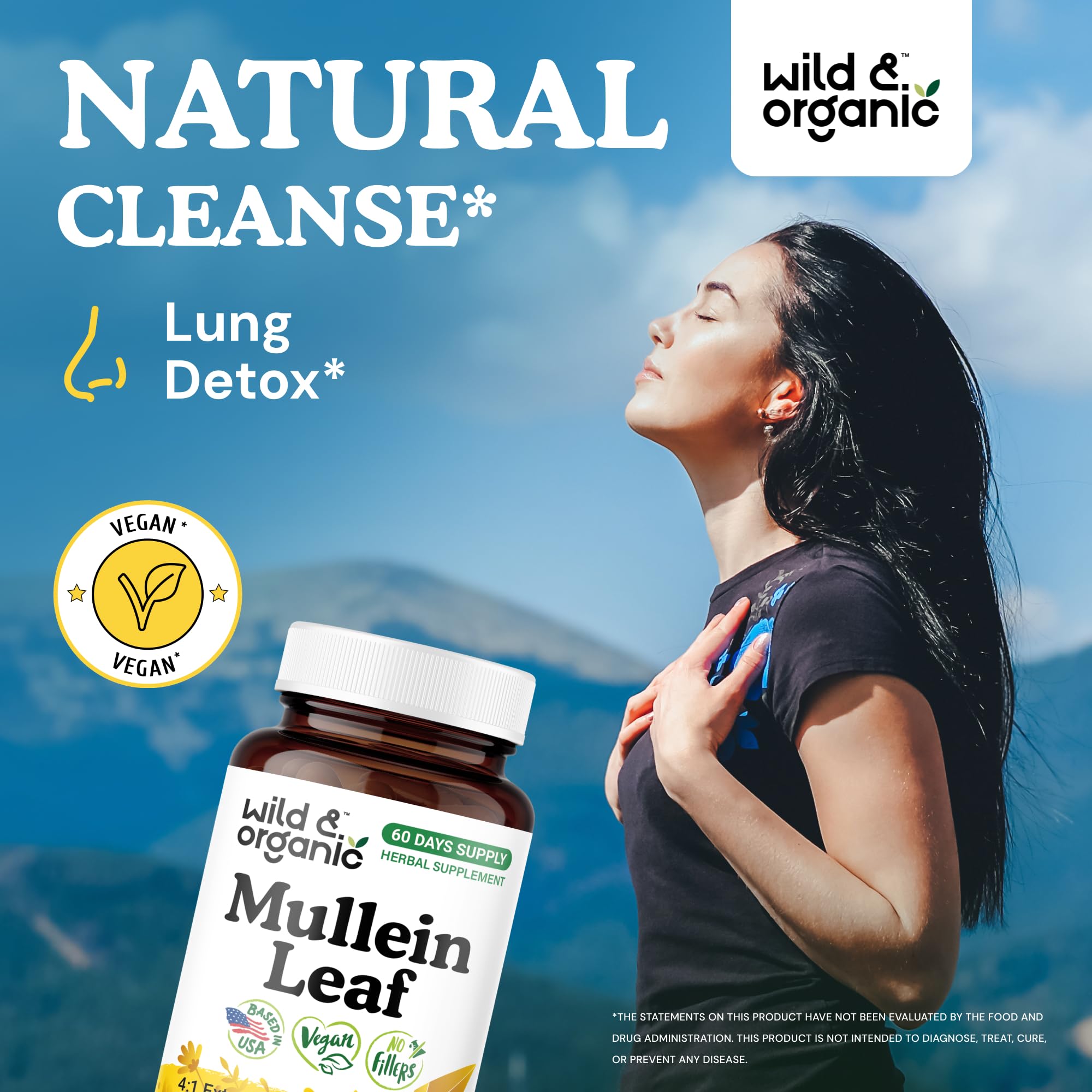 Wild & Organic cápsula detalle que muestra recubrimiento vegetal fácil de tragar