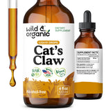 Wild & Organic frasco frontal mostrando etiqueta clara y volumen