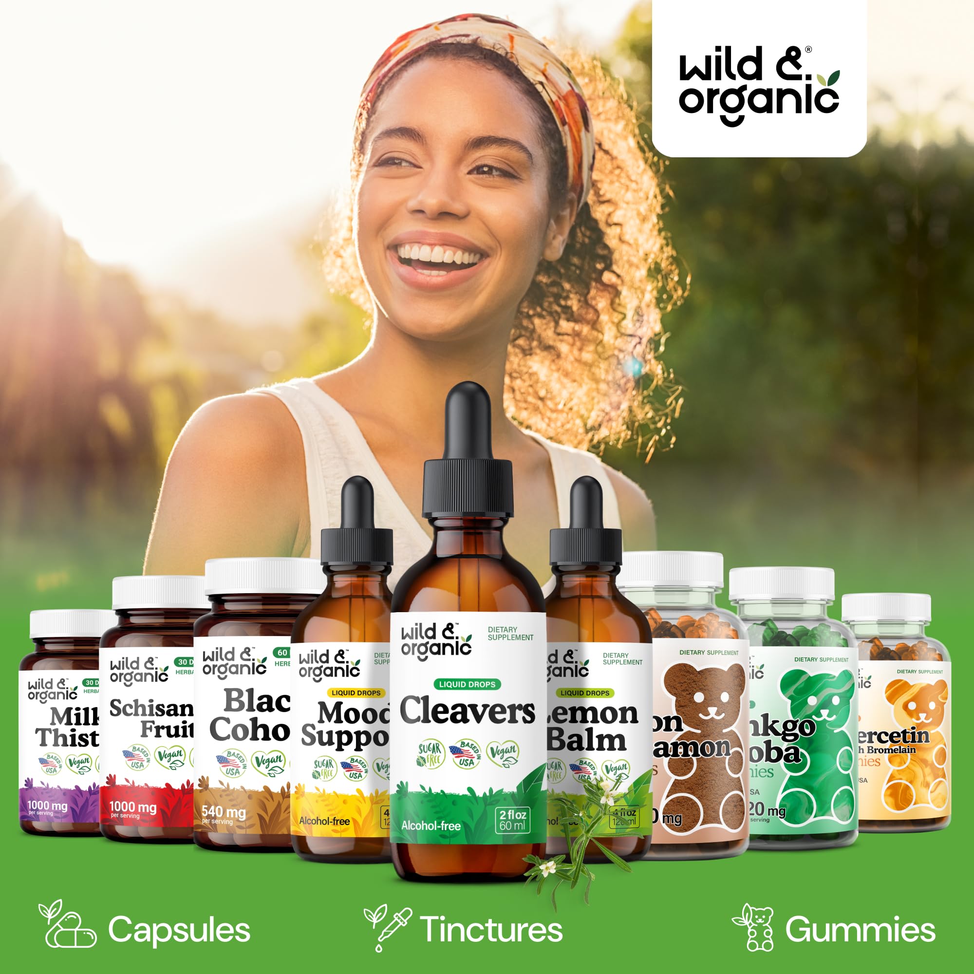 Wild & Organic etiqueta con lista de ingredientes clara, transparencia en composición