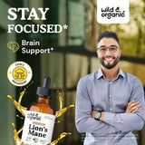 Wild & Organic cuentagotas liberando gotas, permite dosificar con precisión