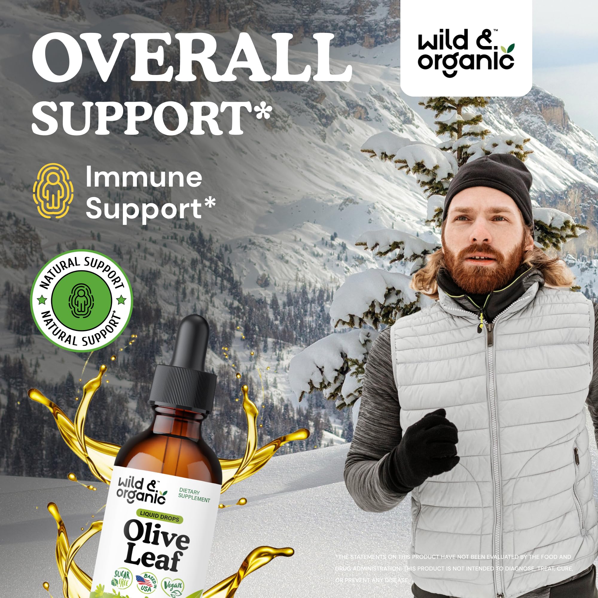 Wild & Organic cuentagotas y dosificación clara para uso fácil y preciso