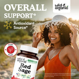 Wild & Organic primer plano de cápsula de celulosa vegetal fácil de tragar
