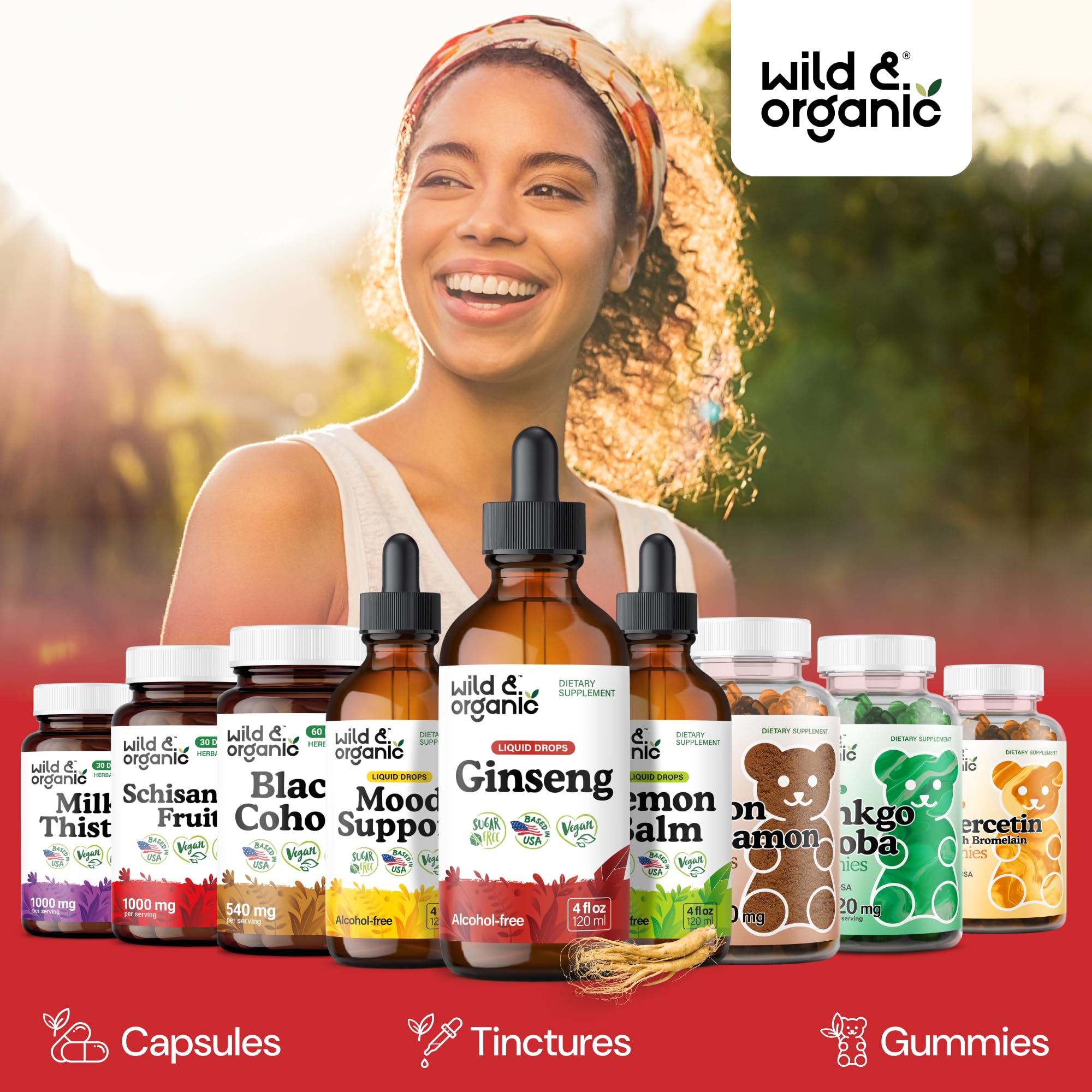 Wild & Organic gotas añadidas a una taza de té para mezcla rápida