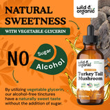 Gotas Wild & Organic mezcladas en vaso, muestra mezcla sencilla con bebidas