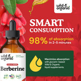 Wild & Organic botella junto a una regla para comparar tamaño y portabilidad