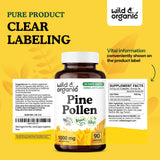 Wild & Organic etiqueta detalle ingredientes y dosis claras
