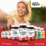 Wild & Organic etiqueta con lista de ingredientes clara, evidencia transparencia