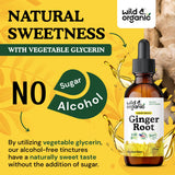 Wild & Organic etiqueta y lista de ingredientes, visual clara de composición vegana