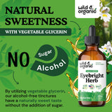 Wild & Organic aplicación sublingual de las gotas para toma directa rápida