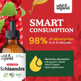 Wild & Organic frasco en mano mostrando tamaño portátil y conveniencia