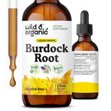 Wild & Organic frasco frontal mostrando etiqueta clara y beneficios