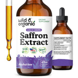 Wild & Organic frasco frontal que muestra el producto vegano y su suministro prolongado