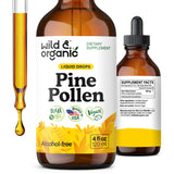 Wild & Organic frasco frontal mostrando etiqueta clara y tamaño