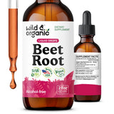 Wild & Organic frente del empaque mostrando botella y dosificador beneficios de conveniencia