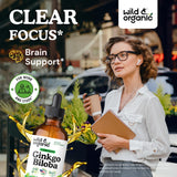 Wild & Organic cuentagotas en uso para dosificación precisa y cómoda
