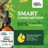 Wild & Organic glicerina vegetal e ingredientes naturales resaltando fórmula sin alcohol