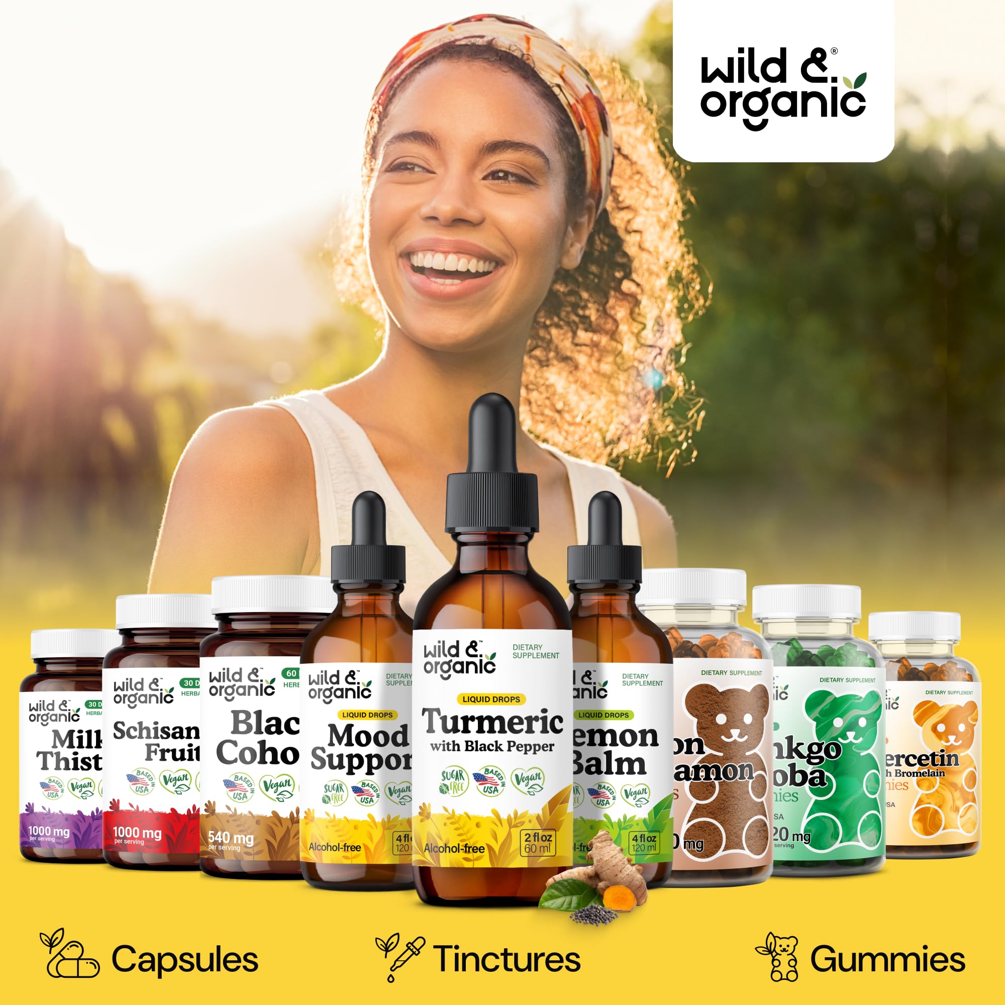 Wild & Organic glicerina vegetal destacada como base dulce natural