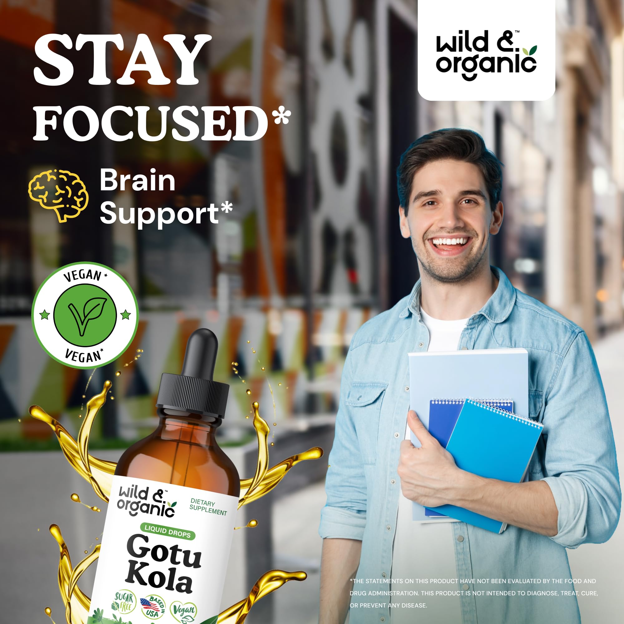 Wild & Organic cuentagotas con gota para dosificación precisa
