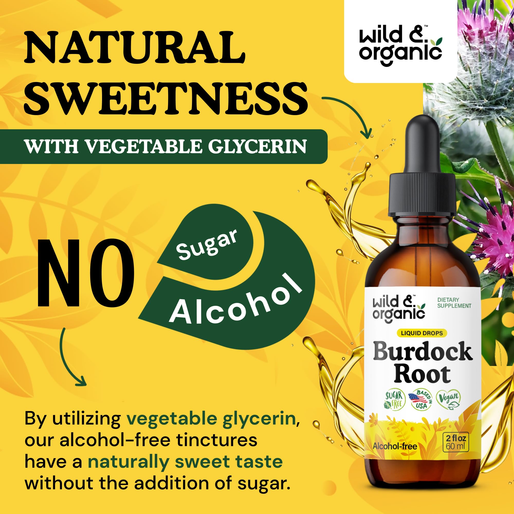 Wild & Organic etiqueta con información nutricional y porciones claras
