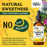 Wild & Organic etiqueta con información nutricional y porciones claras
