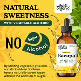 Wild & Organic ingredientes naturales sobre fondo que transmite confianza