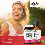 Wild & Organic ingredientes naturales secos de remolacha para origen claro