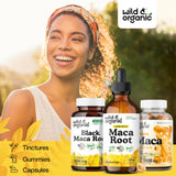 Wild & Organic frasco en cocina como parte de una rutina diaria saludable