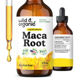 Wild & Organic vista frontal del frasco mostrando contenido y etiqueta clara