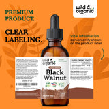 Wild & Organic caja abierta con frasco y folleto, presentación lista para usar