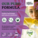 Wild & Organic producto en entorno relajante sugiere bienestar