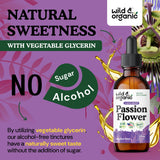 Wild & Organic frasco junto a una regla para comparar tamaño real