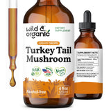 Wild & Organic frasco frontal mostrando etiqueta clara y beneficios visibles