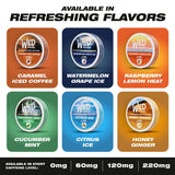 Wild Pouches dentro de mochila, ideal para llevar y consumir fuera