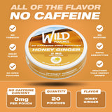 Wild Pouches lata abierta con sobres visibles que facilitan uso