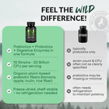 Wild Foods frasco sobre mesa de cocina sugiriendo uso diario práctico