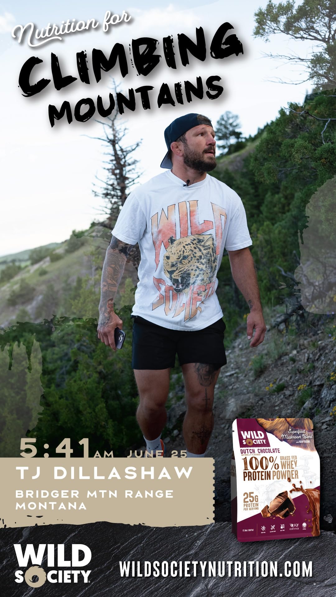 WILD SOCIETY producto en mesa de desayuno equilibrado y funcional