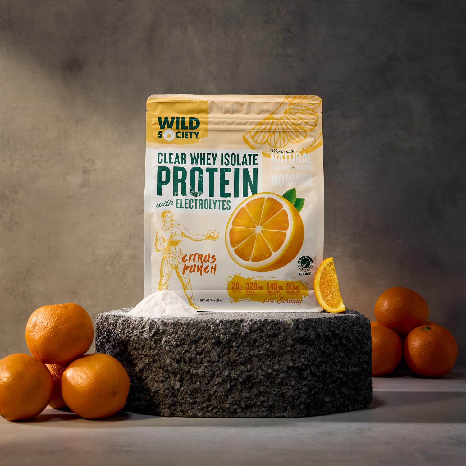 WILD SOCIETY vaso preparado Citrus Punch refrescante tras ejercicio