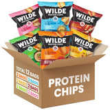 Wilde packaging frontal mostrando variedad y alto contenido proteico