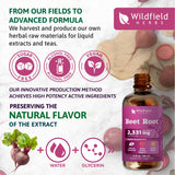 WILDFIELD HERBS gotero vertiendo en vaso, mezcla conveniente diaria