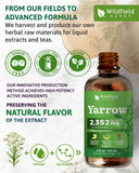 WILDFIELD HERBS enfoque en etiqueta con ingredientes y beneficios claros