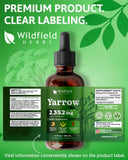 WILDFIELD HERBS frasco sobre encimera de cocina en entorno de bienestar casero