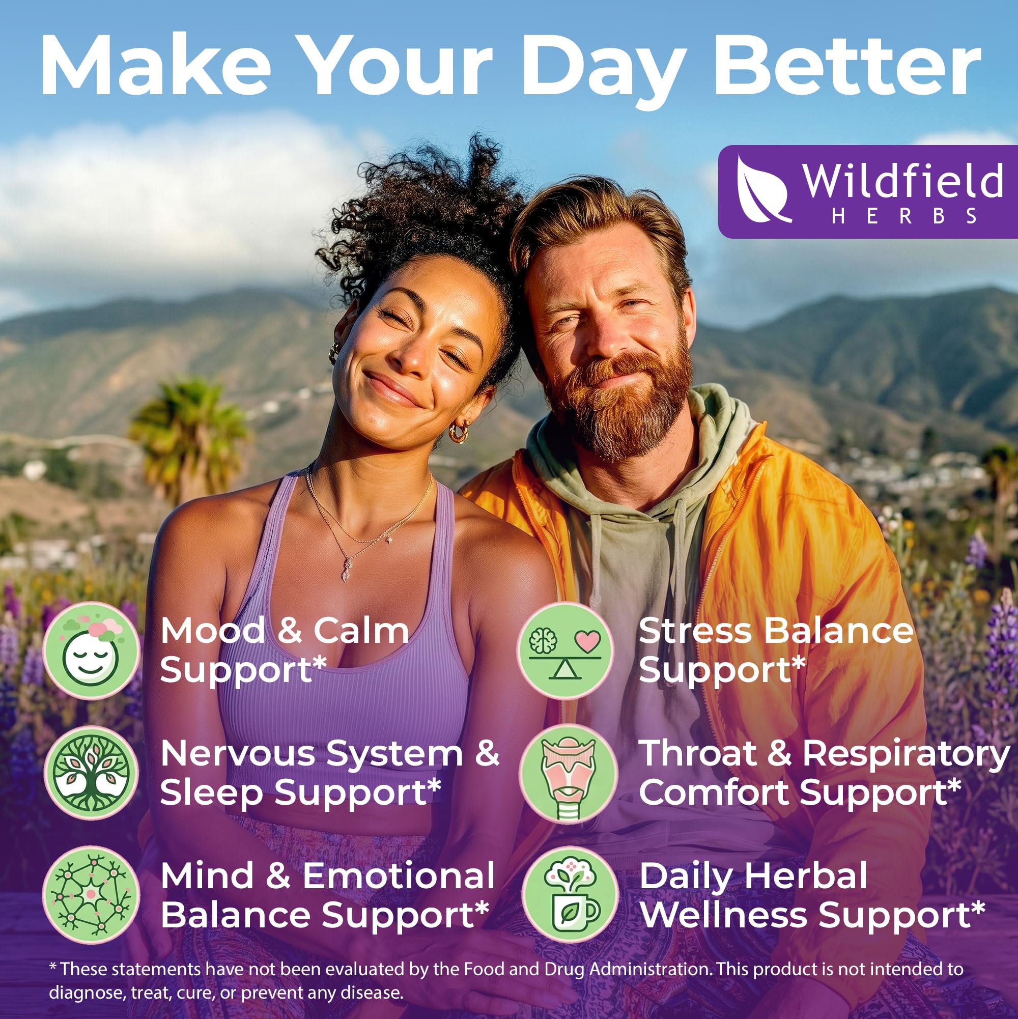 WILDFIELD HERBS producto en ambiente relajante para rutina nocturna