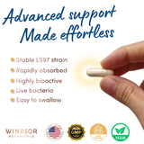 WINDSOR BOTANICALS producto junto a cepillo para rutina bucal